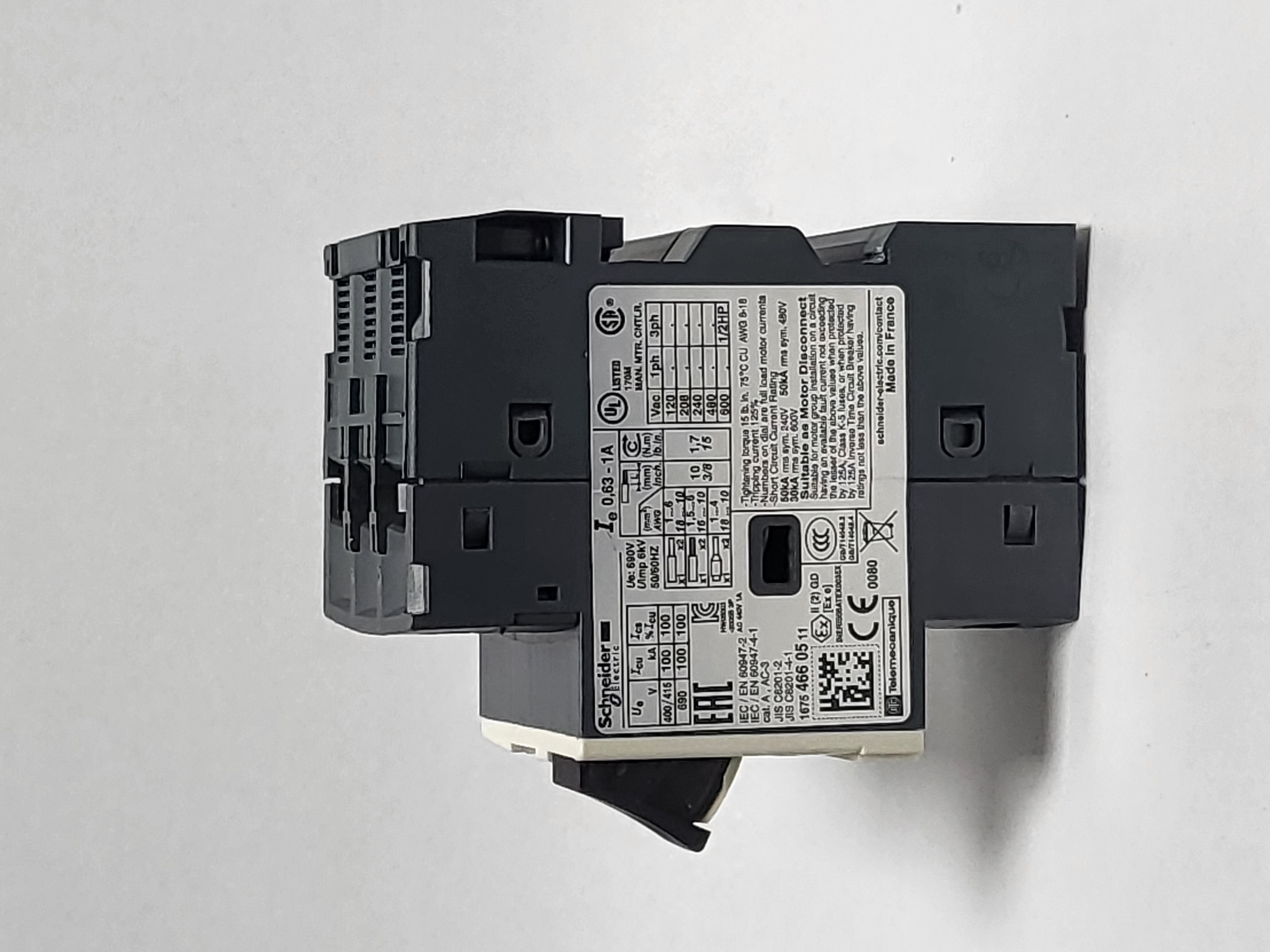 DTE Motorschutzschalter 0,63-1A GV2ME05